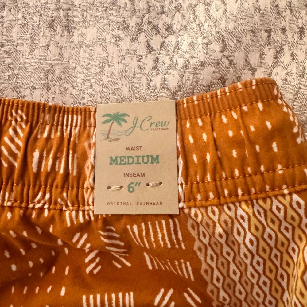 J. Crew 6" nylon blend swim trunk  / Size Medium Brand New with Tags - Picture 3 of 7